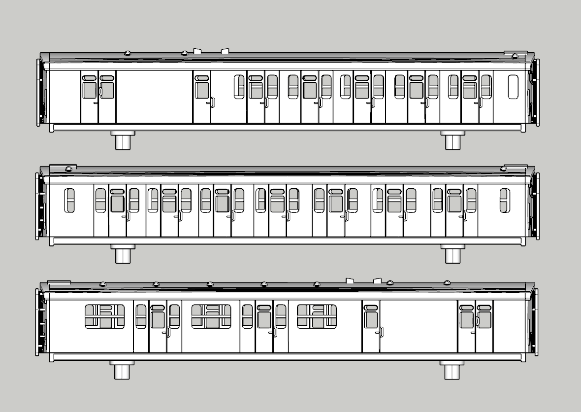 (image for) (N) SR Bulleid '38 Stock Coach Bundle - Set 965